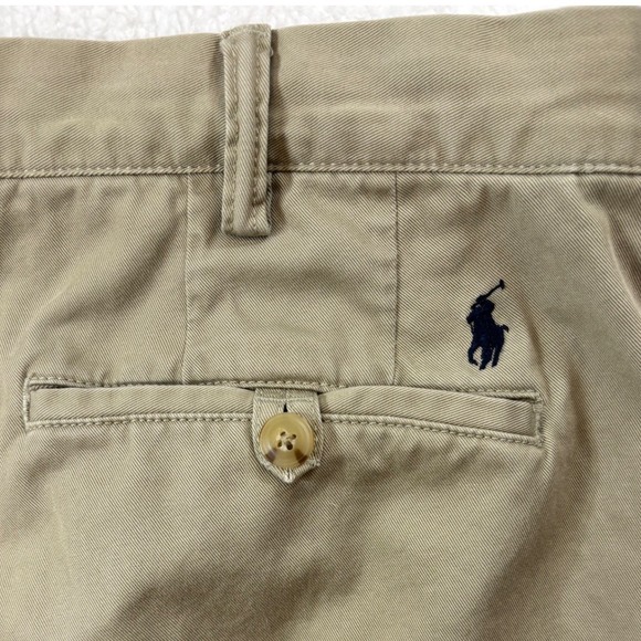 Polo Ralph Lauren Chino Pants Mens 36 x 32 Khaki Cotton Casual Pony Classic Fit - Picture 6 of 10